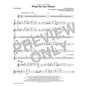 What Do You Mean? - Synthesizer