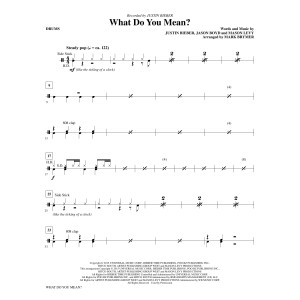 What Do You Mean? - Drums