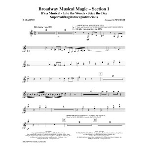 Broadway Musical Magic - Clarinet