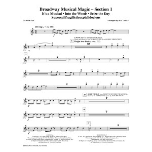 Broadway Musical Magic - Tenor Saxophone