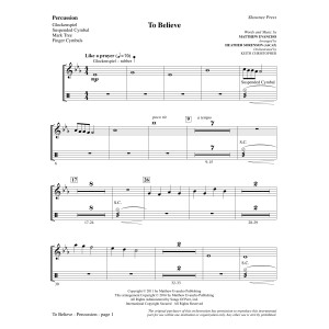 To Believe - Percussion