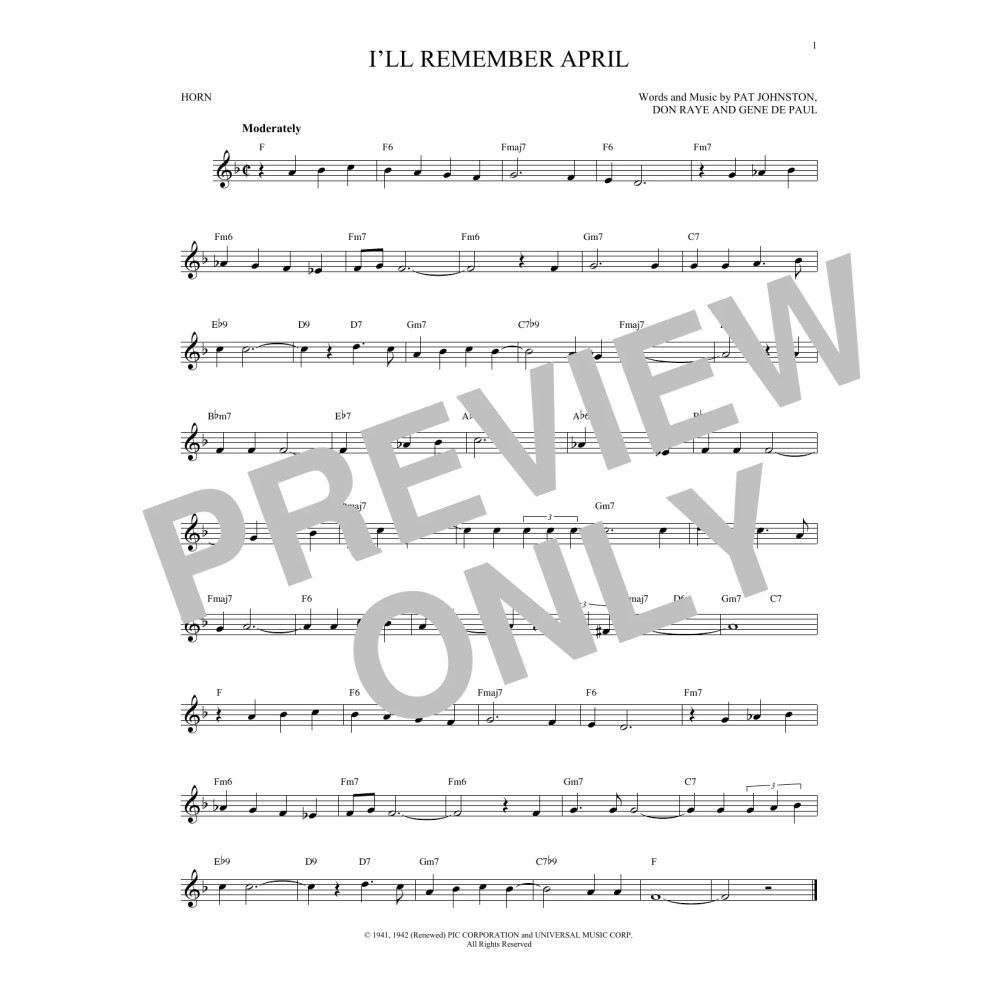 I'll Remember April