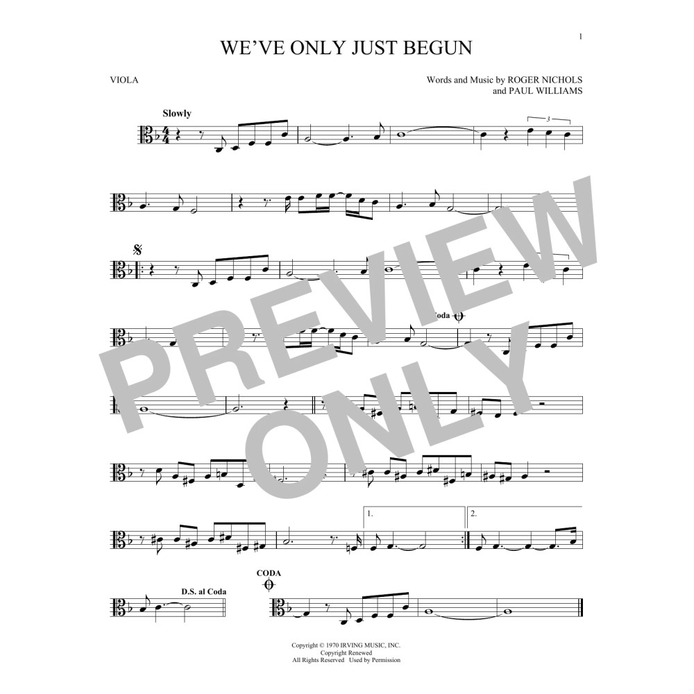 We've Only Just Begun