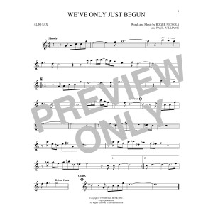 We've Only Just Begun