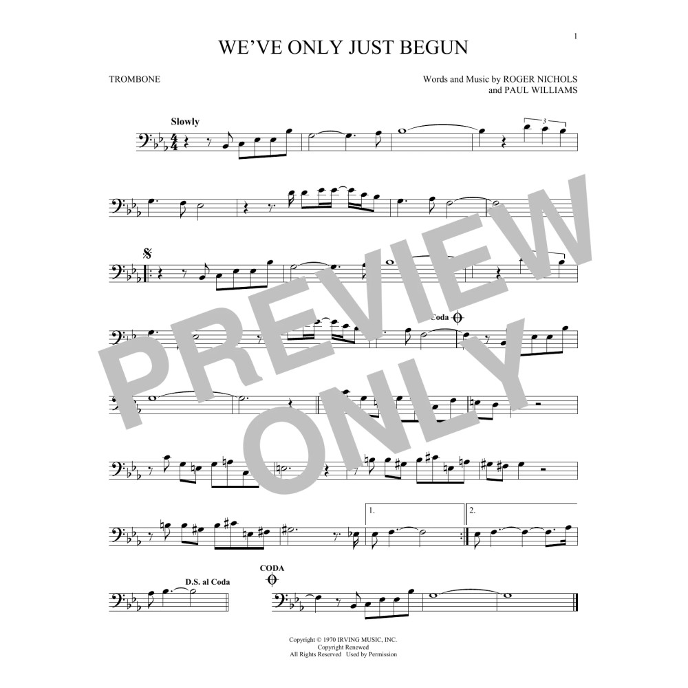 We've Only Just Begun