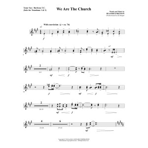 We Are the Church - Tenor Sax/BariTC (sub Tbn 1-2)