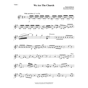 We Are the Church - Violin 1