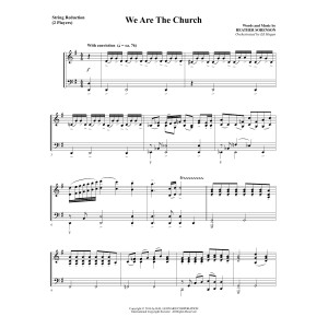 We Are the Church - Keyboard String Reduction