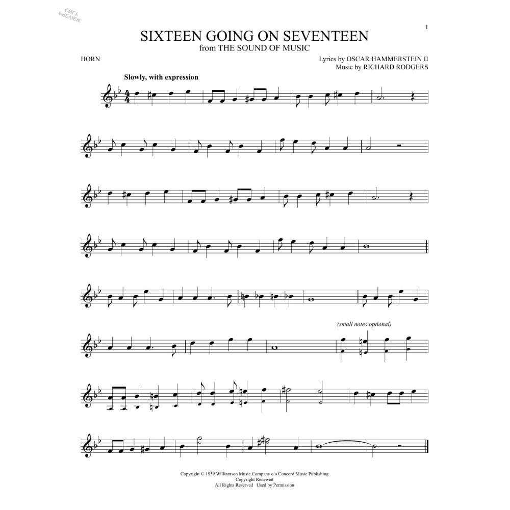 Sixteen Going On Seventeen (from The Sound of Music)