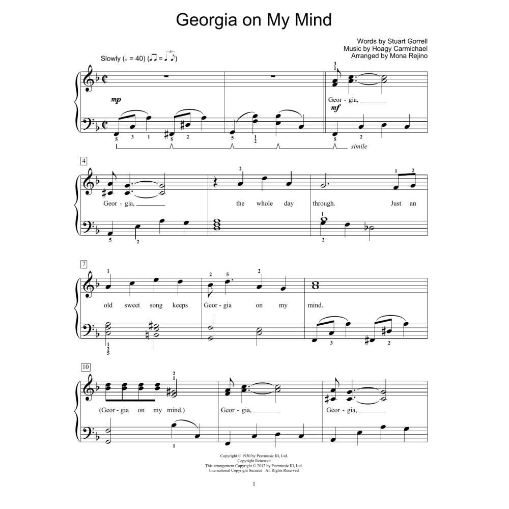 Georgia On My Mind