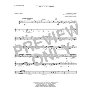 Tzadik Katamar - Clarinet