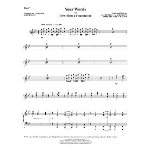 Your Words - Piano