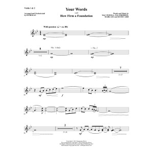 Your Words - Violin 1, 2