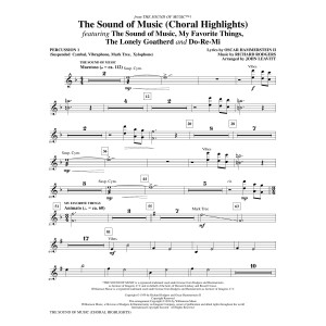 The Sound Of Music (Choral Highlights) (arr. John Leavitt) - Percussion 1