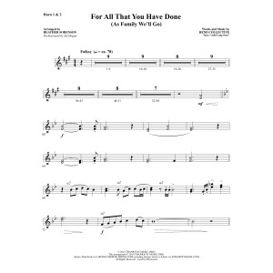 For All That You Have Done - F Horn 1 & 2