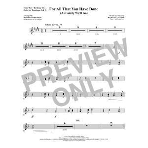 For All That You Have Done - Tenor Sax/BariTC (sub Tbn 1-2)