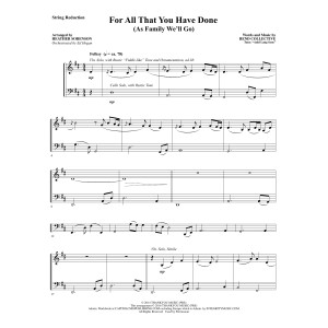 For All That You Have Done - Keyboard String Reduction