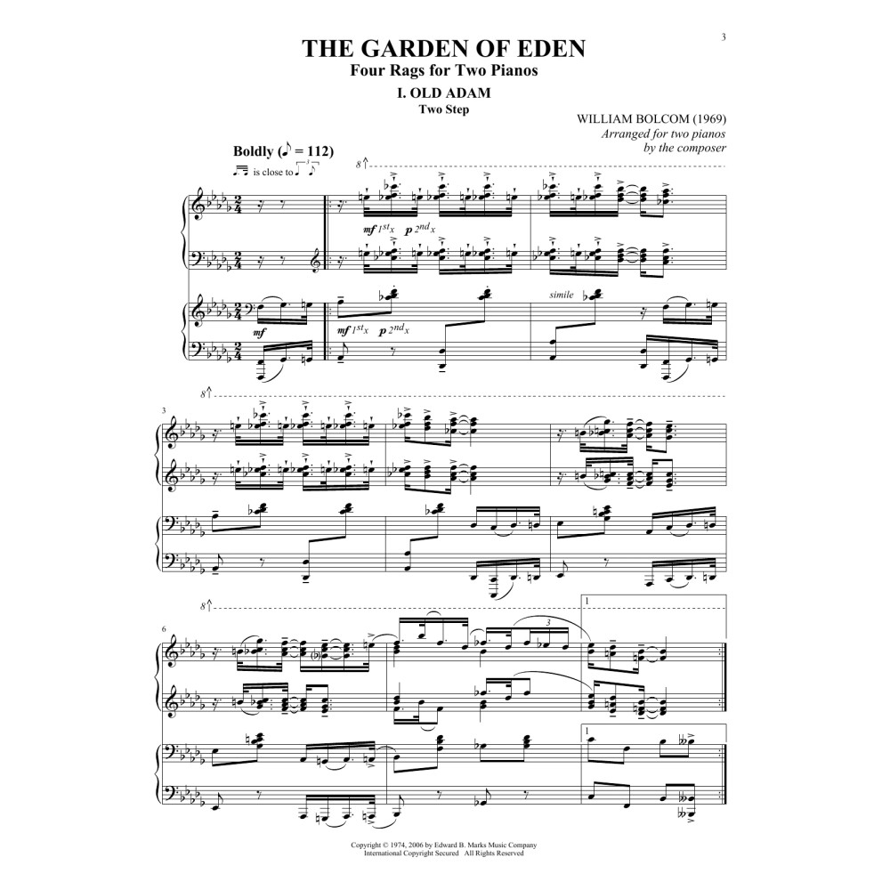 Old Adam (for 2 pianos)