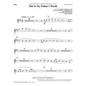 This Is My Father's World - Oboe