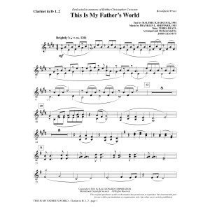 This Is My Father's World - Bb Clarinet 1 & 2