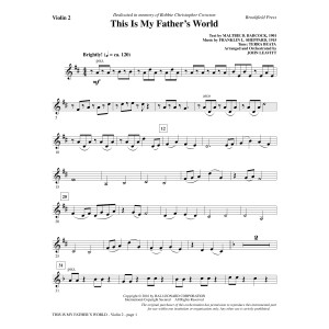 This Is My Father's World - Violin 2