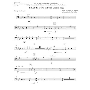 Let All the World in Every Corner Sing - Percussion 2