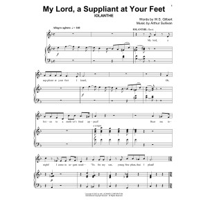 My Lord, A Suppliant At Your Feet