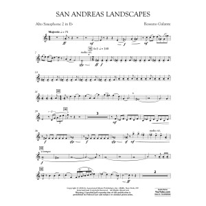 San Andreas Landscapes - Eb Alto Saxophone 2
