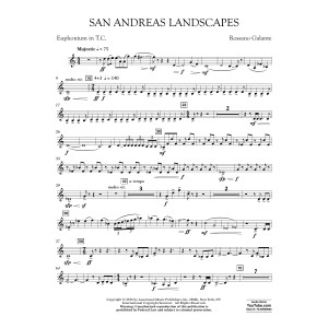 San Andreas Landscapes - Euphonium in Treble Clef