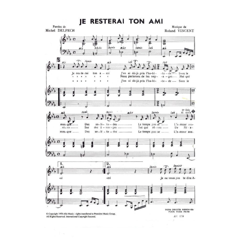 Je Resterai Ton Ami
