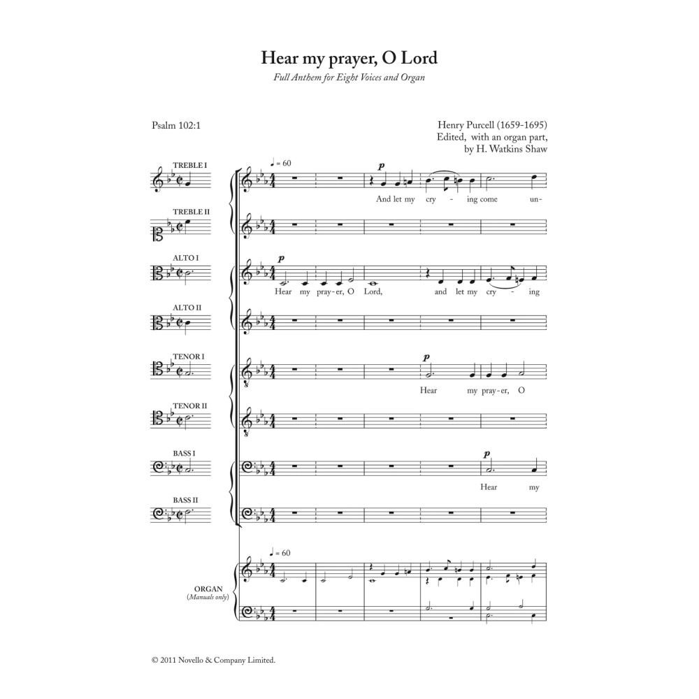 Hear My Prayer, O Lord