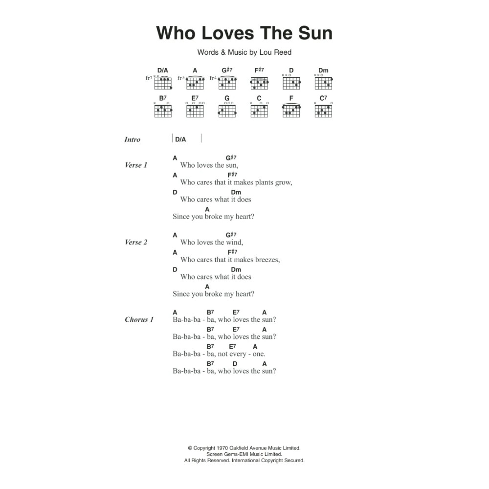 Who Loves The Sun
