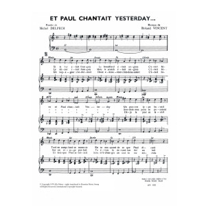 Et Paul Chantait Yesterday