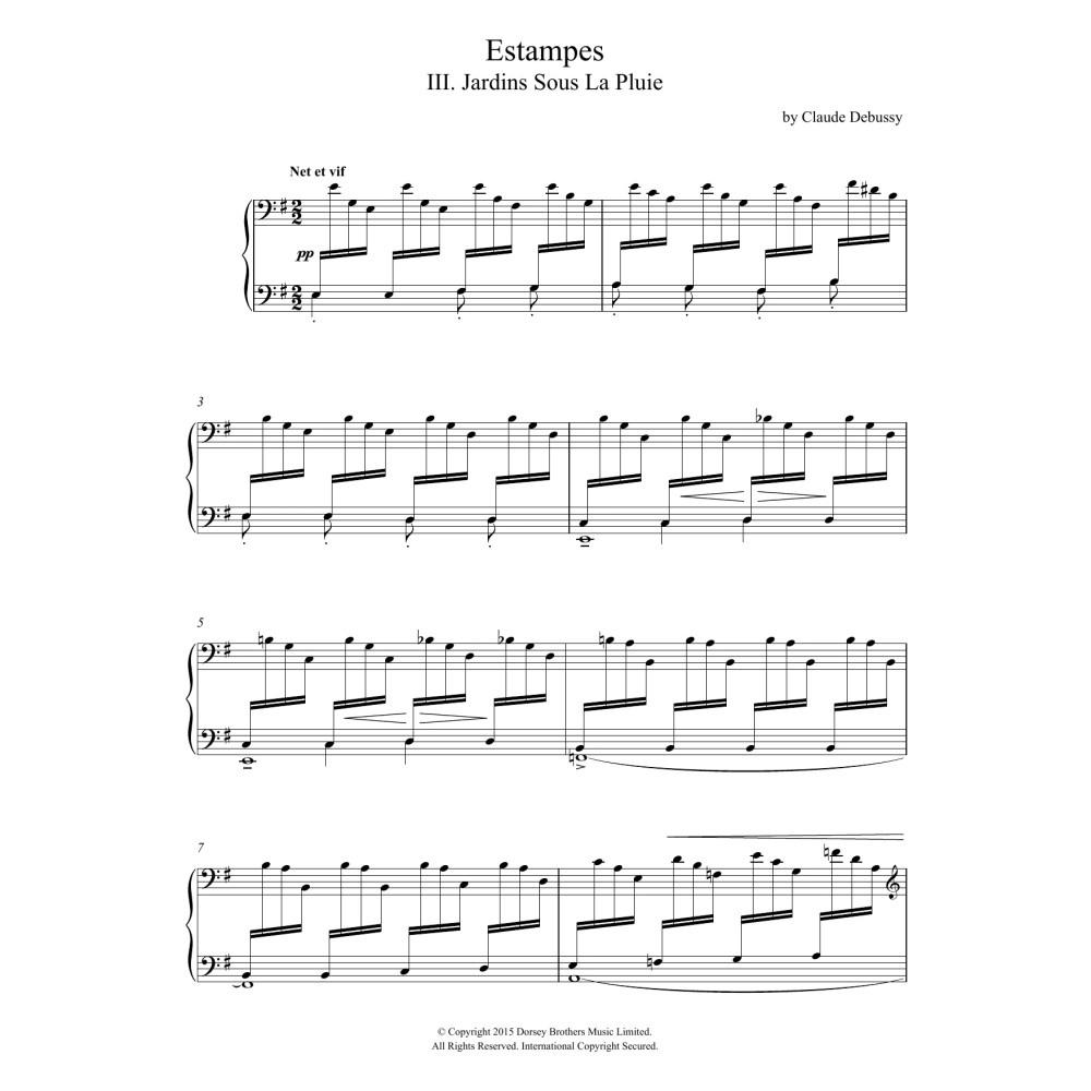 Estampes - III. Jardins Sous La Pluie