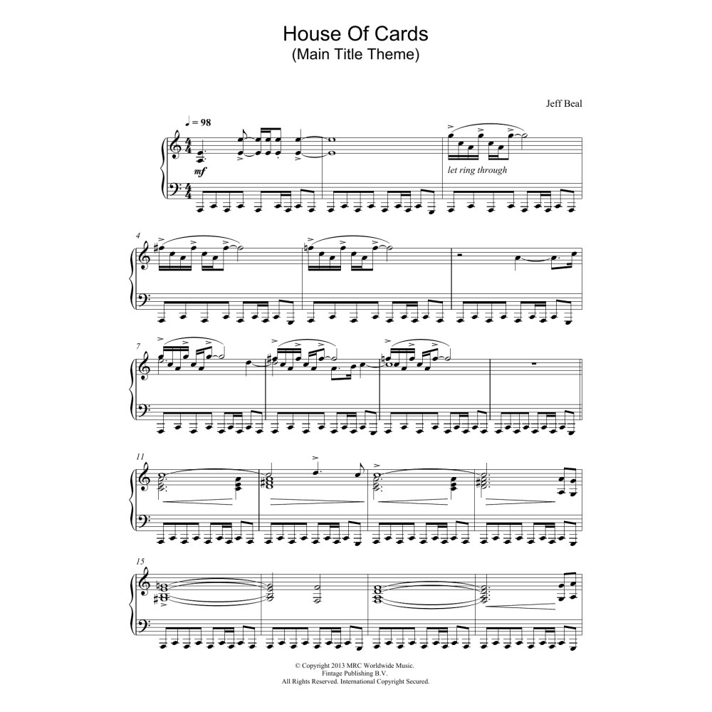 House Of Cards (Main Title Theme)