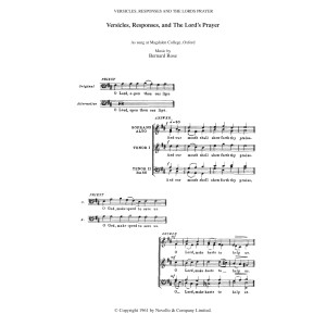 Versicles, Responses And The Lord's Prayer