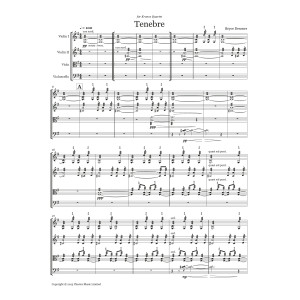 Tenebre (String quartet score and parts)