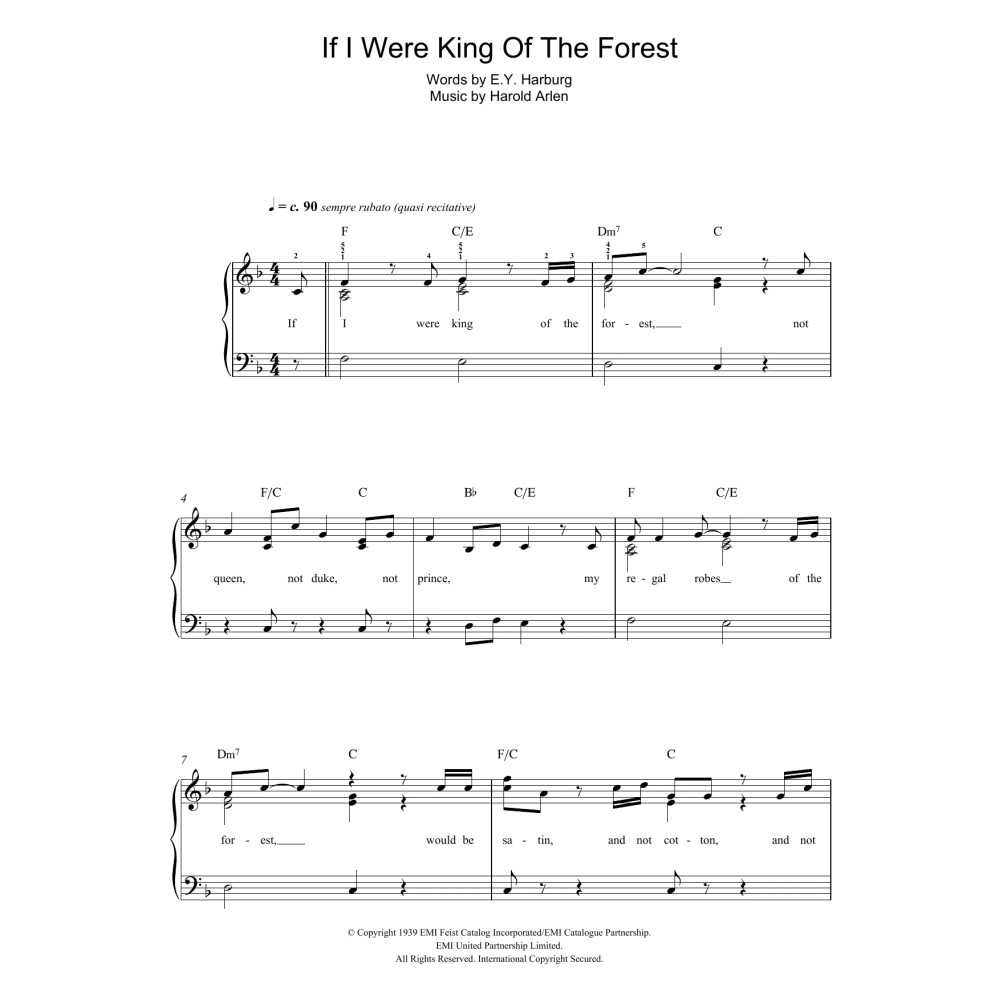 If I Were The King Of The Forest