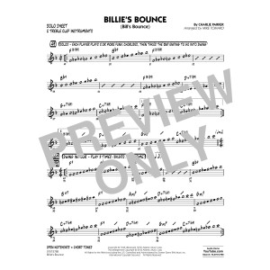 Billie's Bounce - C Solo Sheet