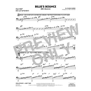 Billie's Bounce - Bass Clef Solo Sheet