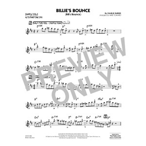 Billie's Bounce - Alto Sax/Bari Sax Sample Solo