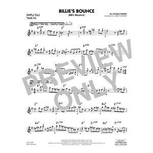 Billie's Bounce - Tenor Sax Sample Solo