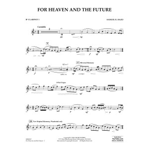 For Heaven and the Future - Bb Clarinet 1