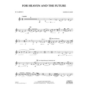 For Heaven and the Future - Bb Clarinet 2