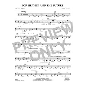 For Heaven and the Future - Bb Bass Clarinet