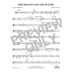 For Heaven and the Future - Eb Alto Saxophone 1
