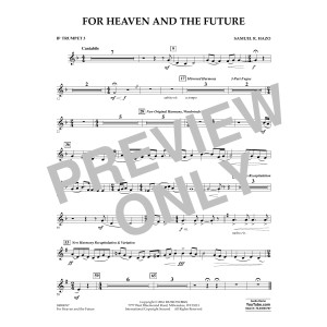 For Heaven and the Future - Bb Trumpet 3