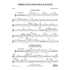 Three English Folk Dances - Flute