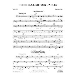 Three English Folk Dances - Bassoon