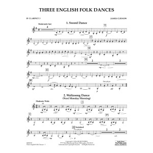 Three English Folk Dances - Bb Clarinet 3